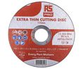Extra Thin Cutting Disc, 115mm, 80m/s, Pack of 10 pieces